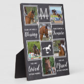 Paarden Herdenkingsfoto Collage Fotoplaat (Zijkant)