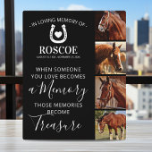 Paarden Herdenkingsgeschenk - Equine Fotoplaat