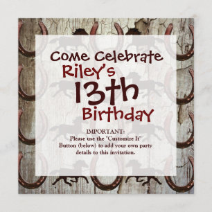 Paarden Hoefijzers op Barn Wood Cowboy Gifts Kaart