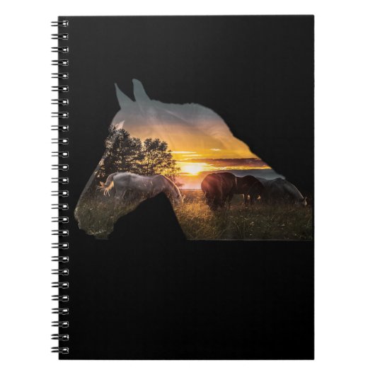 Paarden Hoesje — spiral notebook Notitieboek (Voorkant)