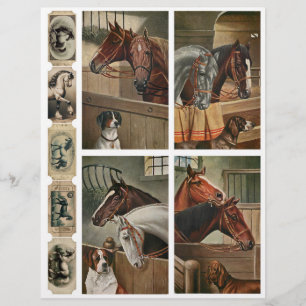 Paarden & Honden Ephemera Fussy Cuts