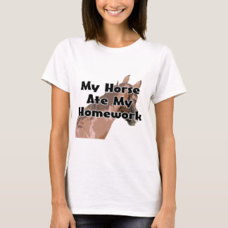 Paarden Hoofd - Mijn paard is mijn thuiswerk T-shirt