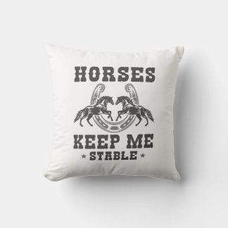Paarden houden me stabiel kussen