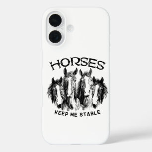 Paarden Houden Me Stabiel - Paardenliefhebbers iPhone 16 Hoesje