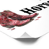 "Paarden houden me stabiel" Perfect Poster (Hoek)