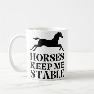 Paarden Houden Me Stabiel Ren Paardrijden Grappig Koffiemok