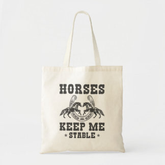 Paarden houden me stabiel tote bag