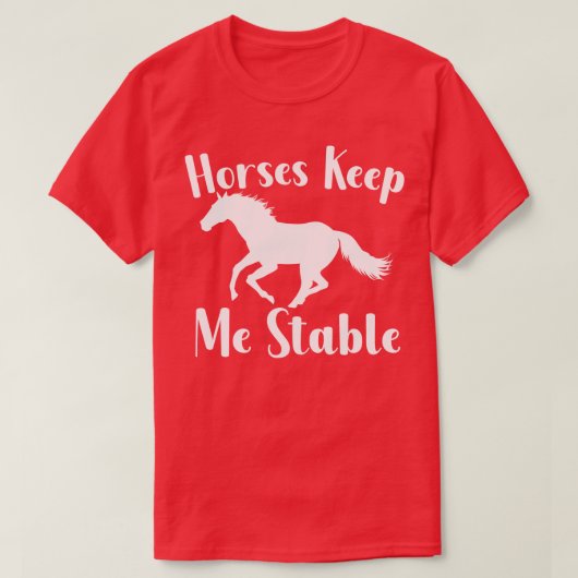 Paarden houden mijn stal t-shirt (Design voorkant)