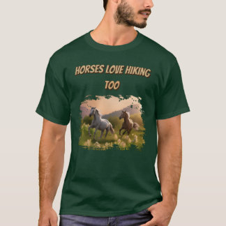 Paarden houden van Hikingoo vriend T-shirt