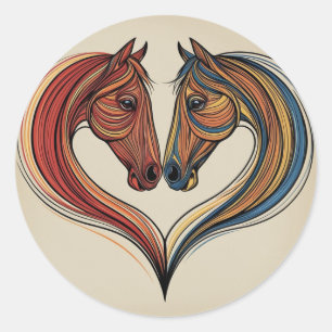 Paarden houden van sticker