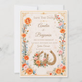 Paarden Huwelijk Save The Date (Voorkant)