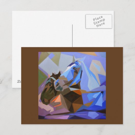 Paarden II Briefkaart (Voorkant / Achterkant)