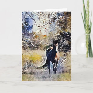 Paarden Impressionist Art 5 Art Note Kaart