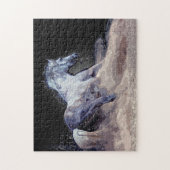 Paarden in actie - Dieren Kunst Legpuzzel (Verticaal)