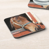 Paarden in Barn Drankjes Onderzetter (Linkerzijde)