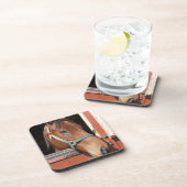 Paarden in Barn Drankjes Onderzetter (Rechterzijde)