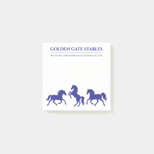 Paarden in beweging Paardensport Stal of Ranch Post-it® Notes (Voorkant)