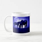 Paarden in Blue Night Koffiemok (Links)
