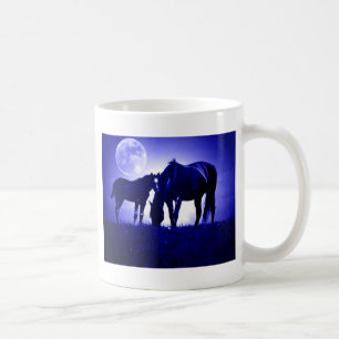 Paarden in Blue Night Koffiemok