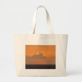 Paarden in brand grote tote bag