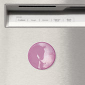 Paarden in Cirkel - Roze magneet (Insitu (Vaatwasser))