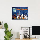 Paarden in Cute Horses van Costumes Horsey Hallowe Poster (Thuiskantoor)