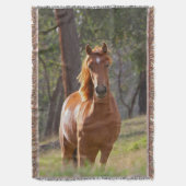 Paarden in de Bossen Deken (Voorkant Verticaal)