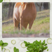 Paarden in de Bossen Theedoek (Gevouwen)