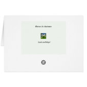 Paarden in de herfst Blank Kaart (Achterkant Horizontaal)