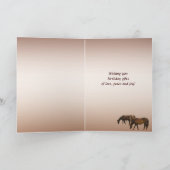 Paarden in de herfst kaart (Binnen)