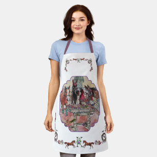 Paarden in de keuken schort