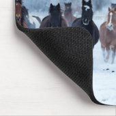 Paarden in de kou muismat (Hoek)