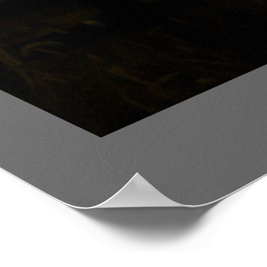 Paarden in de mist poster (Hoek)