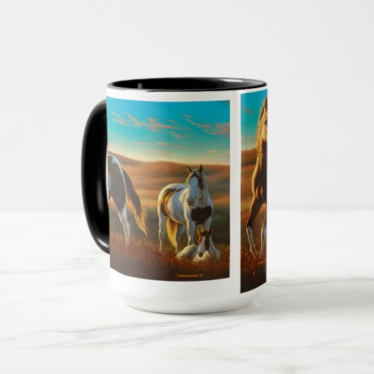 Paarden in de Mok van zonlicht (Voorkant links)