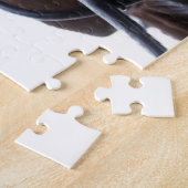 Paarden in de mond gekeken. 3 paarden lachend. legpuzzel (Zijkant)