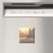 Paarden in de Morning Fog Magneet (Insitu (Vaatwasser))