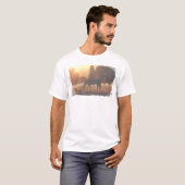 Paarden in de Morning Fog T-shirt (Voorkant volledig)