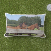 Paarden in de natuur buitenkussen (Gras)