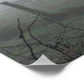 Paarden in de ochtendmist poster (Hoek)