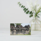 Paarden in de omheining visitekaartje (Staand voorkant)