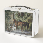 Paarden in de Porch (door Albrecht Adam) (Voorkant)