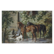 Paarden in de Porch (door Albrecht Adam)