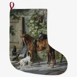 Paarden in de Porch (door Albrecht Adam) Grote Kerstsok