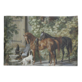 Paarden in de Porch (door Albrecht Adam) Kussensloop