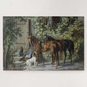 Paarden in de Porch (door Albrecht Adam) Legpuzzel