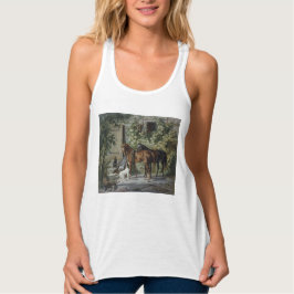 Paarden in de Porch (door Albrecht Adam) Tanktop