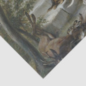 Paarden in de Porch (door Albrecht Adam) Tissuepapier (Detail)