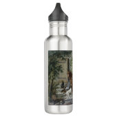 Paarden in de Porch (door Albrecht Adam) Waterfles (Links)