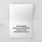 "Paarden in de sneeuw" Feestdagen Kaart (Binnen)