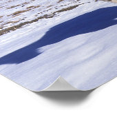 Paarden in de sneeuw poster (Hoek)